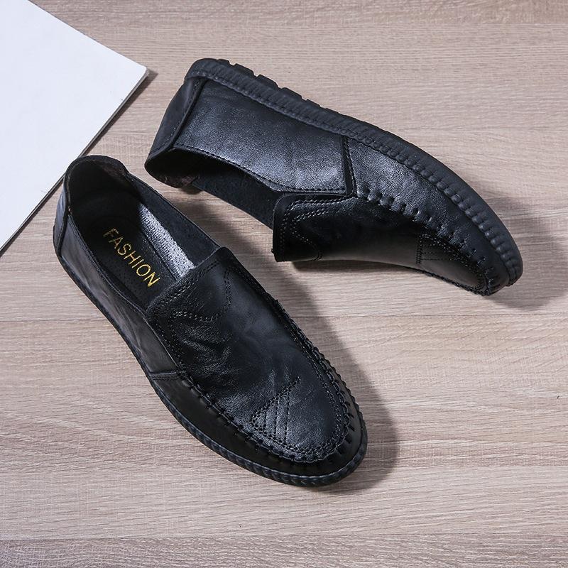 Business Leather Shoes Formal Leather Casual Shoes Sneakers Men Low Sleeve Slip-on Men Shoes Fashion Trend Men Leather Shoes