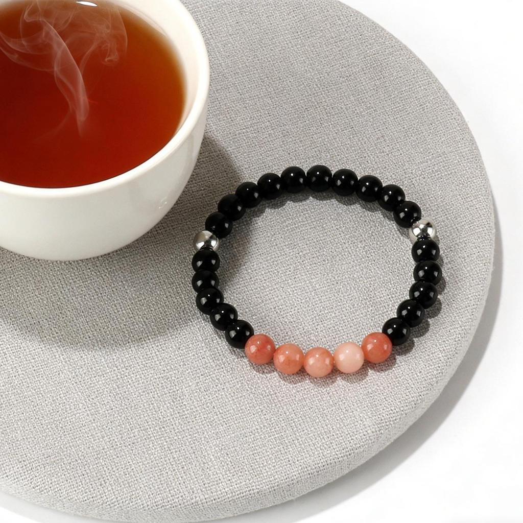 European and American Tiger Eye Crystal Beaded Bracelet