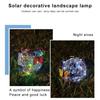 Colorful Butterfly Solar Globe Light Hanging Outdoor Lantern Vibrant Butterfly Floral Design Solar Powered Garden Patio Decor