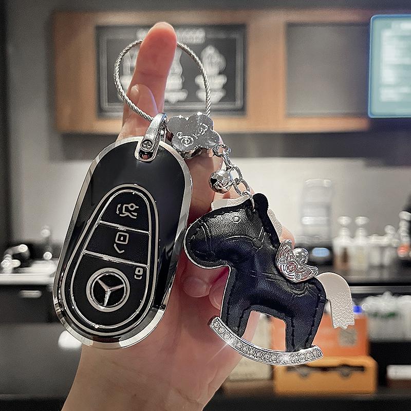 SFX1 For Mercedes-Benz A B C E S G-Class CLA CLS EQA EQB EQC GLA GLB GLC GLE GLS Car Zinc Alloy Key Case Key Bag Car Metal Key Shell