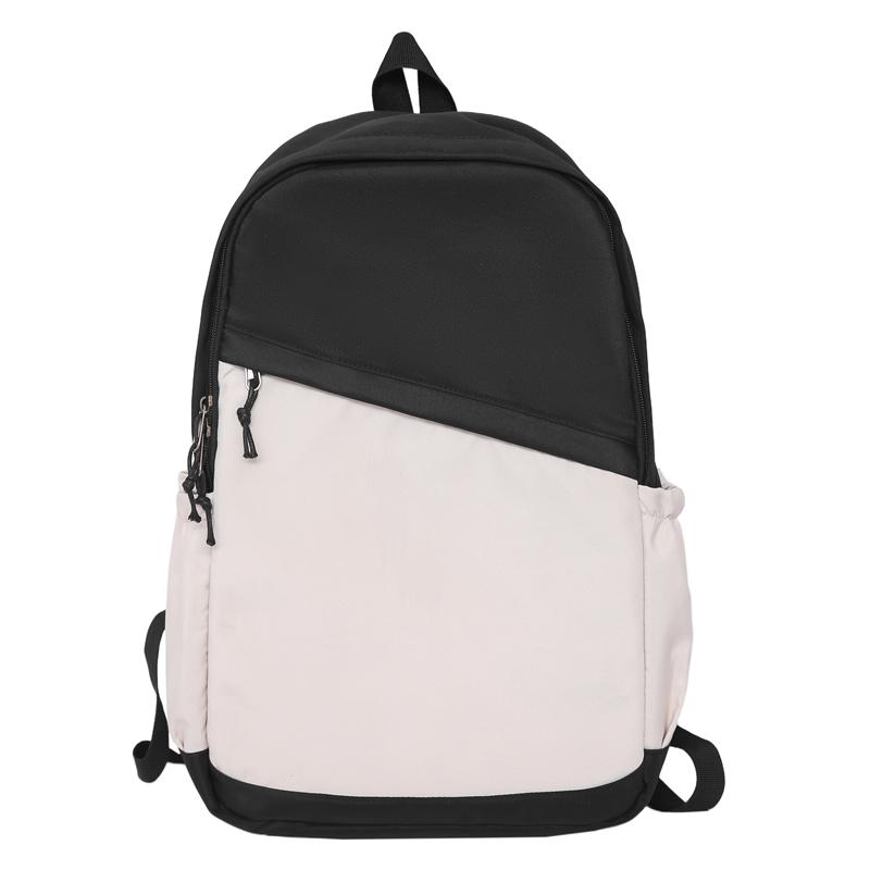 Student Schoolbag Men's Large Capacity Backpack Contrast Color Lightweight Women's Backpack