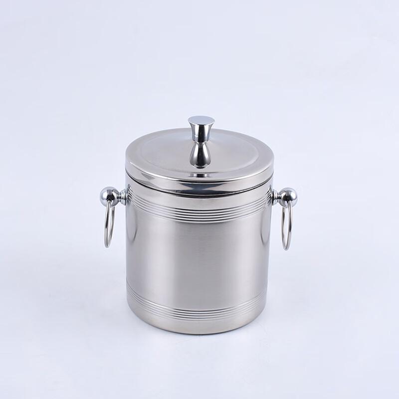 

ZISIZ Double-Layer Threaded Portable Ice Bucket
