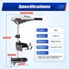 Electric Outboard Trolling Motor 65LB 12V Brush Motor for Fishing Boat Engine