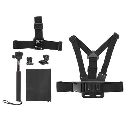 5 In 1 Universal Action Camera Accessories Kit for Gopro Sports Cameras Head Strap MountChest