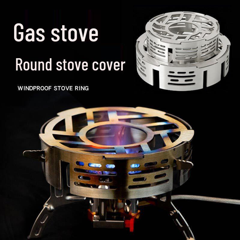 Portable Windproof Stove Ring: Camping Heat Concentrating Shield