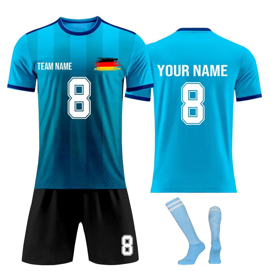 Personalised Shirts Kit Mens Girls With Name Number Custom Football Jerseys For Boys Training Suit