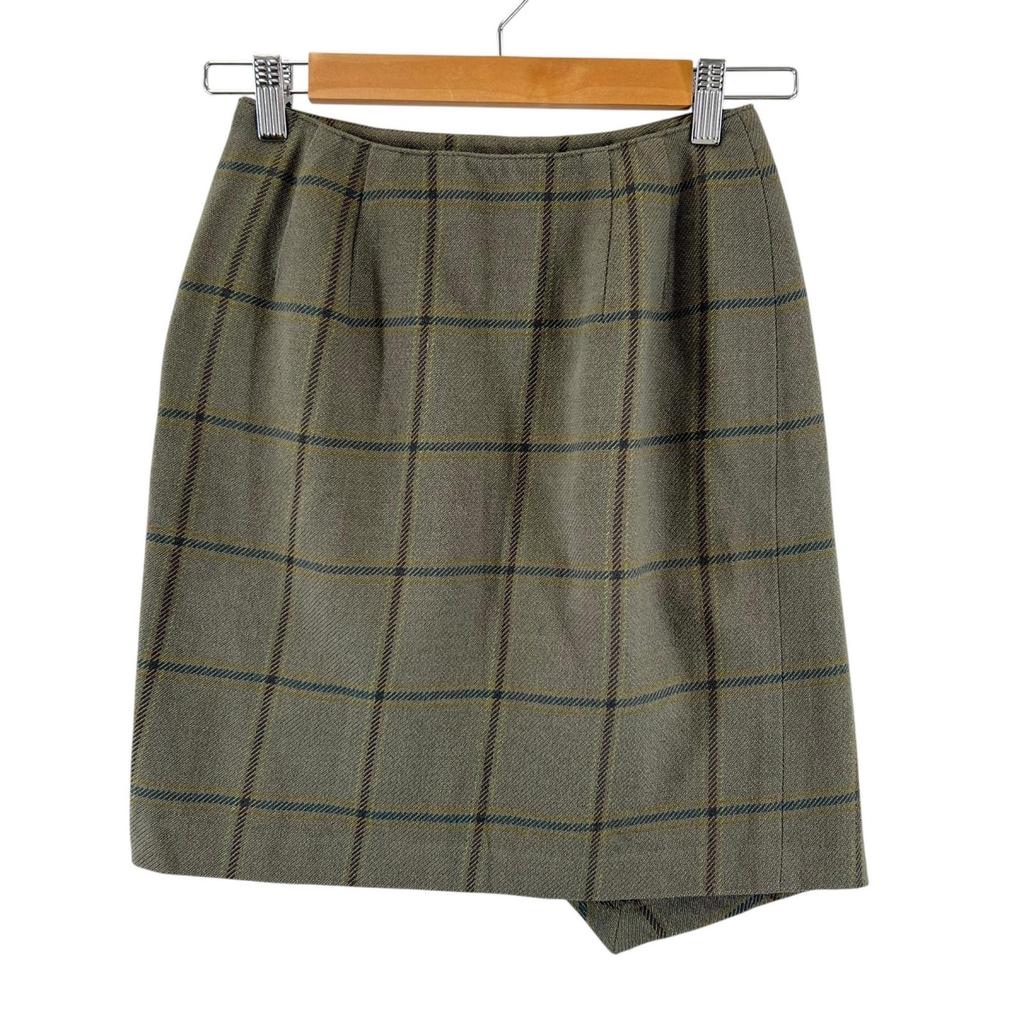 ARMANI Tartan check skirt Car key Women 40 used