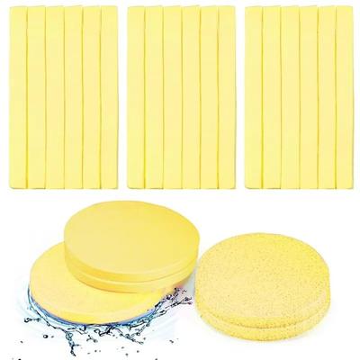 12 Stück/Set Komprimierte Reinigungs-Schwämme Hautpflege Gesichts-Reiniger Waschs-Schwämme Kosmetik-Puff Damen