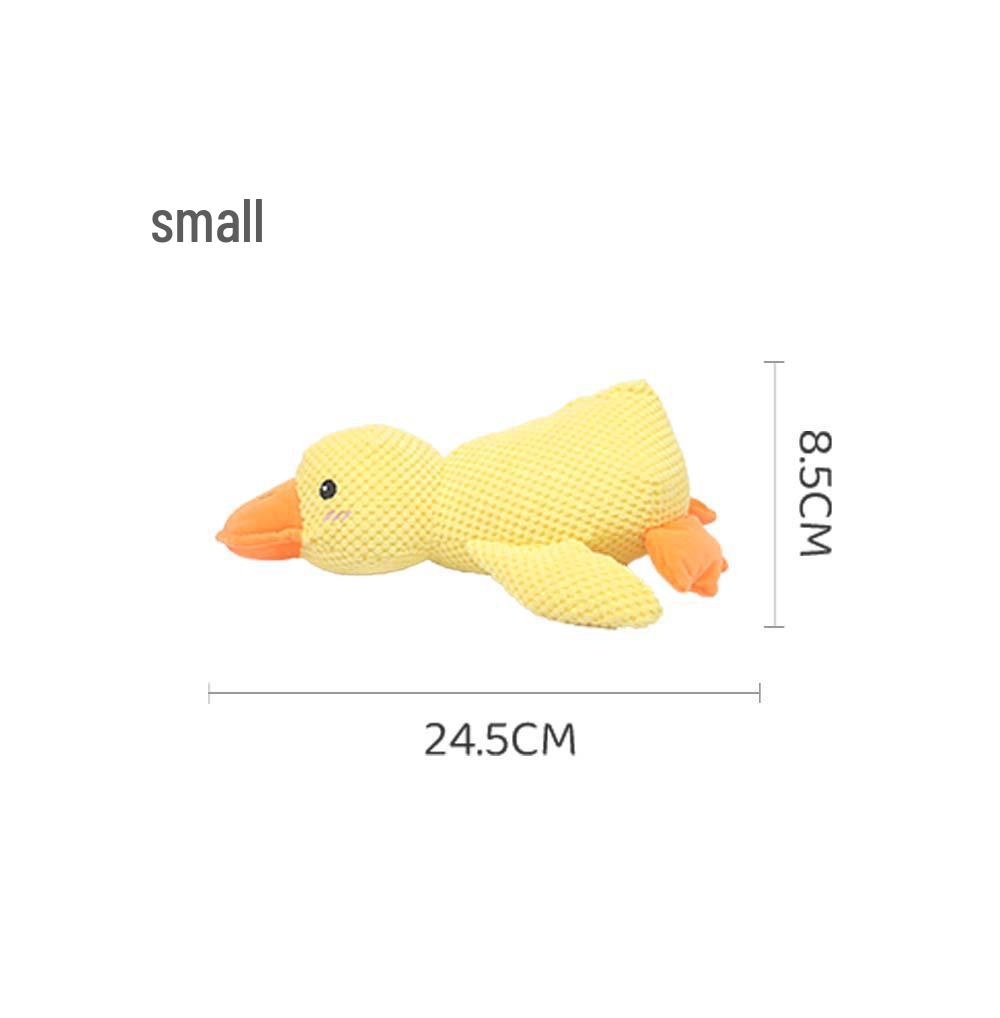 Yellow Duck Interactive Plush Chew Toy for Dogs
