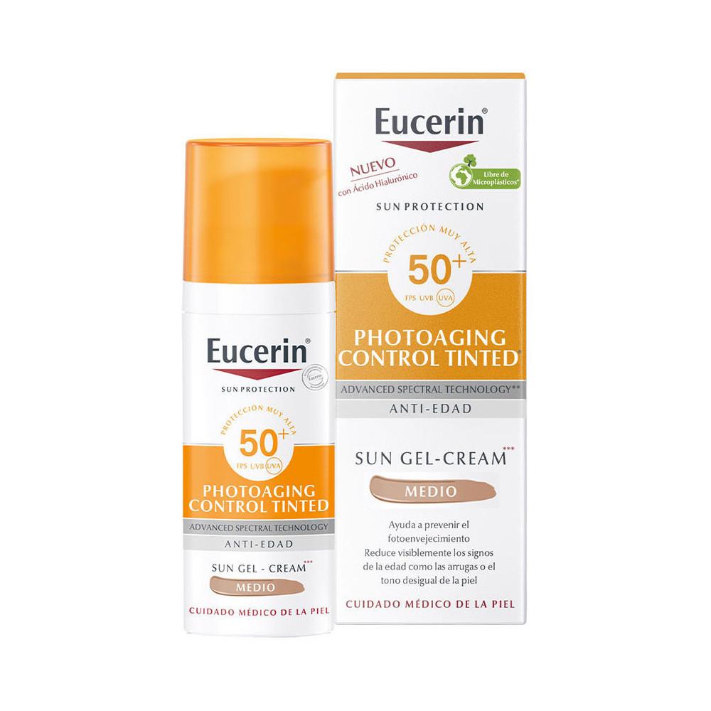 Eucerin - Photoaging Control Tinted Sunscreen Gel-Cream SPF 50+ Medium - 