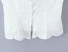 2026 French Style Women's Suit: Embroidered Bandeau Top + Low-Waist Lace-Up Skirt
