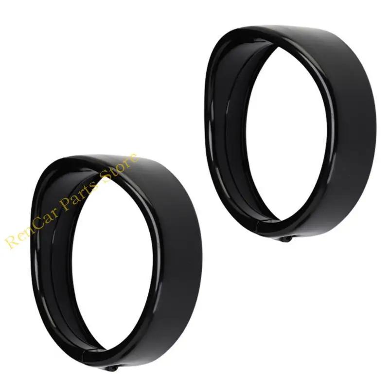 F19A 4.5'' 7" Headlight Visor Trim Rings Head Lamp Decorate Accessories Motorcycle Headlamp Frenched Rings