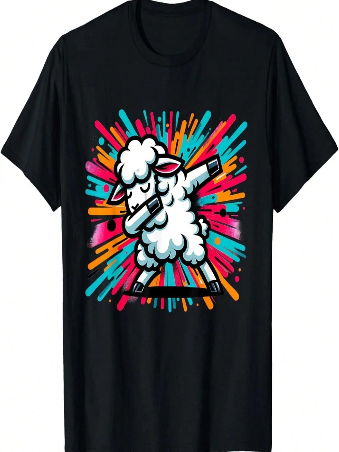 Dabbing Sheep T-Shirt S разноцветный