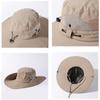 Sommerhut mit großer Krempe, atmungsaktiv, Sonnenschutz, Fischerhut für Herren, Outdoor, Bergsteigen, Angeln, Sonnenschutzhut
