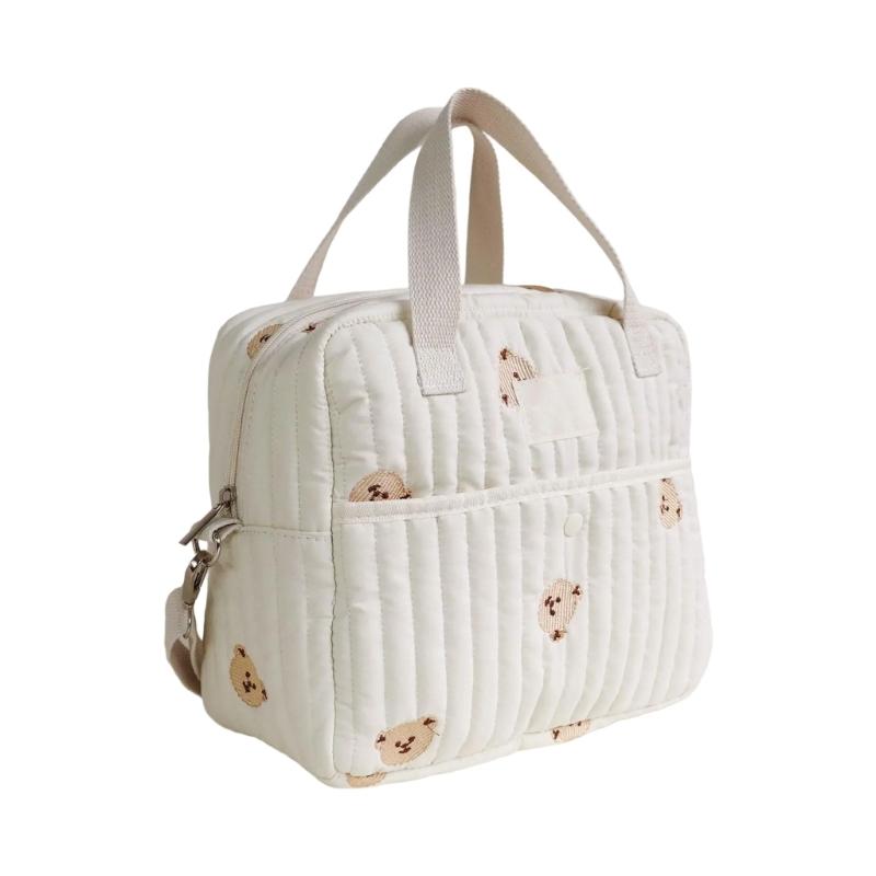 Diaper Bag Lightweight Shoulder Bags Large Capacity Mom Bag Crossbody Bag Splashproof Multiple Compartment Handbag