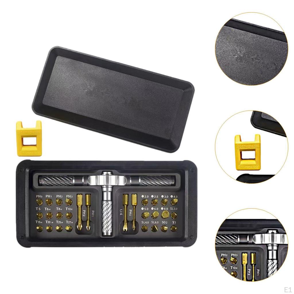 30 In 1 Ratchet Screwdriver Set Versatile Portable with Storage Case Compact Repair Tool Kit for
