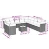 VidaXL Garden Lounge Set with 12 Pcs Cushions, Patio Sofas, Patio Furniture Set, Outdoor Furniture, Brown 3217894