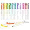 Shuttle Art Highlighter Pen Soft 18 Pastel Twin Extra Fine Chisel for Diary Office Set, Colors, Colors, Water-Based, Colors, Tip, Tip, Quick-Drying,