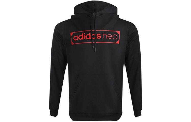 Мужские толстовки Adidas Neo Черные С капюшоном Умеренный Обычный GP4851 L