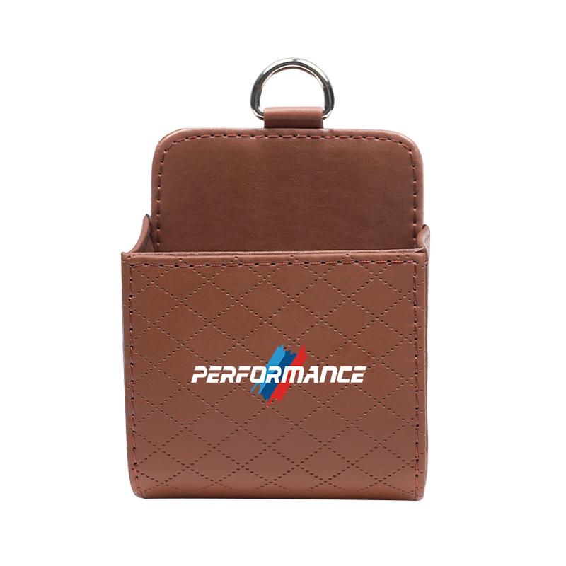 

Car Air Outlet Storage Box Mobile Phone Key Organizer For BMW Performance G42 G30 G20 E39 E36 E87 E53 F44 F07 G15 F30 F20 F10 коричневий