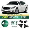 Mud Flaps: Soft Rubber Guards for Infiniti Q70L (2016-2019) - Modified Upgrade Accessories