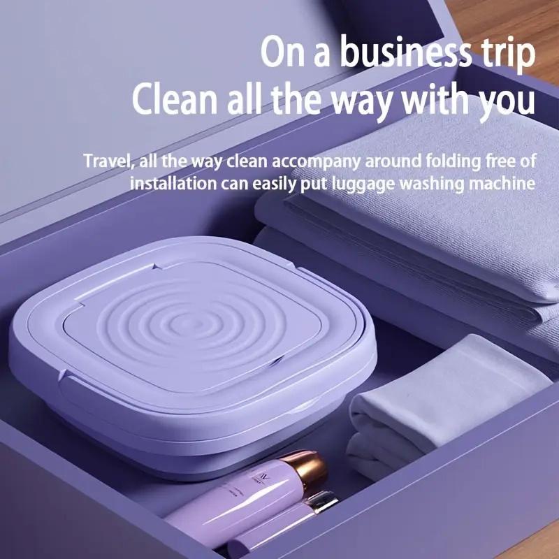 Portable Mini Washing Machine Spin Dryer Quickly Wash and Dry Light Clothing, Baby Clothes and Underwear, Socks, Underwear, Bras, Etc.