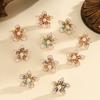 Flower Stud Earrings for Women Girl French Ins Vintage 2025  Korean Wedding Romantic Jewelry Gifts