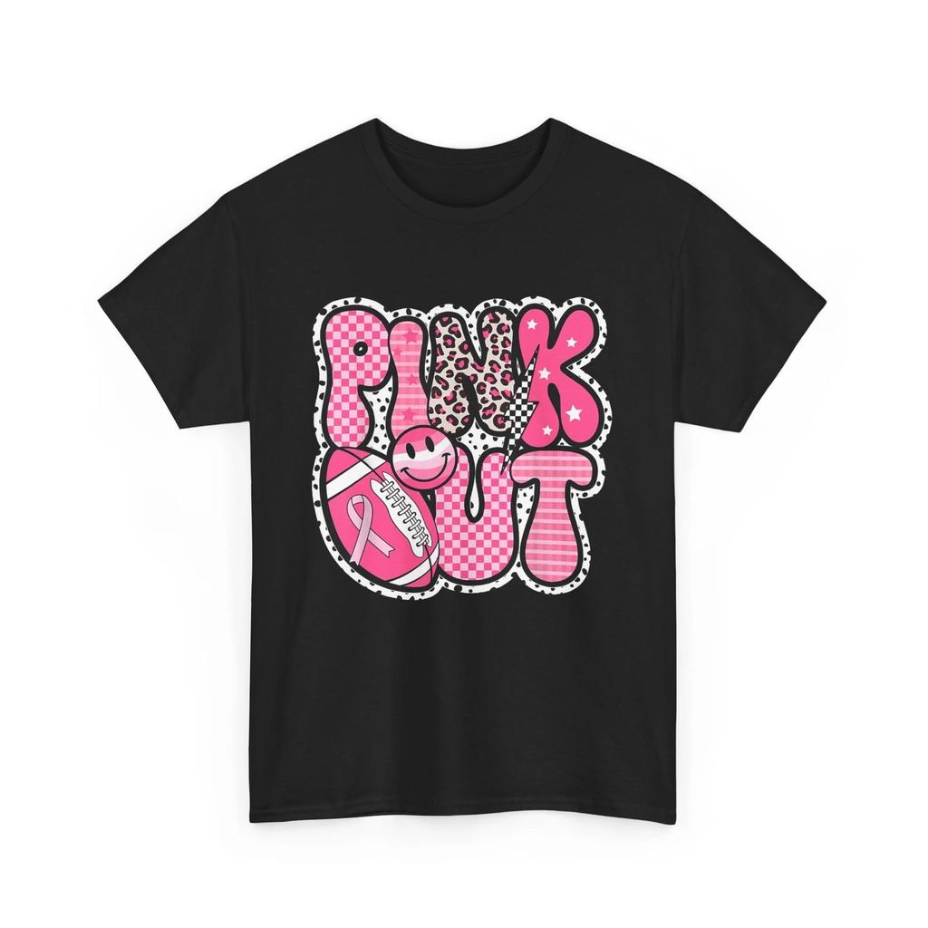 Pink Out Football Team Breast Cancer Awareness Month T-Shirt
