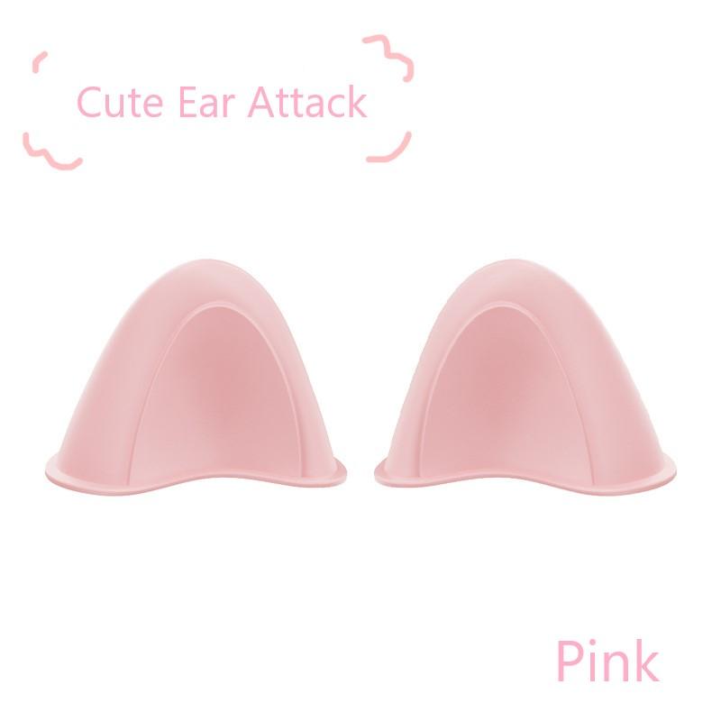 2PCS Helmets Decorative Factory Direct Supply of Motorcycle Electric Vehicle Accessories Cute Cat Ears Double-sided Stickers