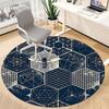 1pc Bee Honeycomb Office Round Area Rug, Indoor Mat Suitable ForOffice, Under Office Chairs Bedroom Living Room Home Decor, Room Deco D120