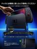 JSAUX Split Protective Case with Switch TPU Middle Frame PC Face Cover Ergonomic Grip Holds 10 Game Cards Stand Compatible Shock Absorption Scratch
