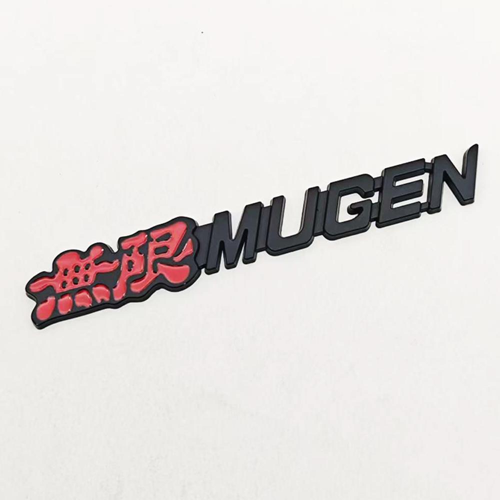 1pc 3D Metal Car Styling Logo Mugen Power Sticker Emblem Rear Badge Chrome Decal For Car Trunk For Honda Civic Accord CRV
