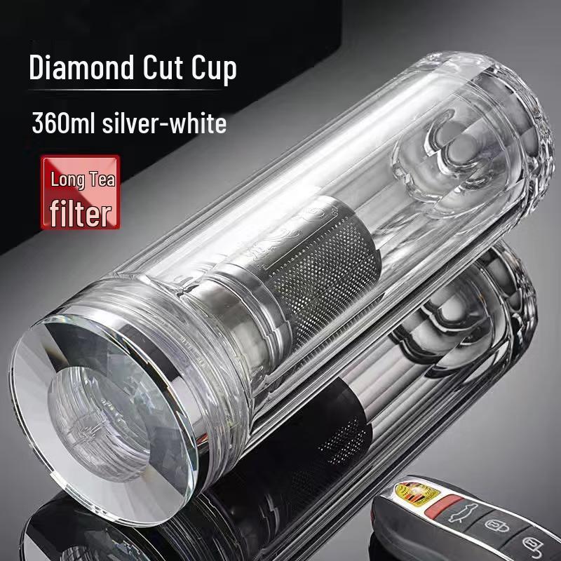 Yisijia Double-Layer Tea Infuser Glass Bottle