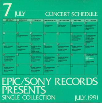 

CD VARIOUS - Single Collection July QY8P90083PROMO SONY 1991 Japan Rock Used