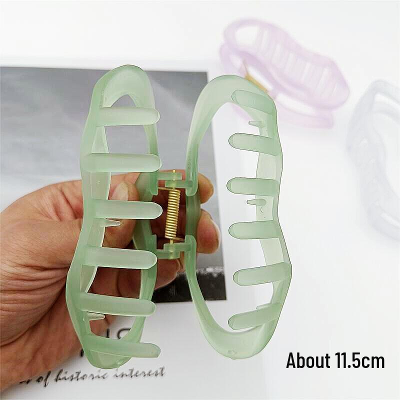 Korean Transparent Frosted Jelly Hair Volume Claw Clip for Women
