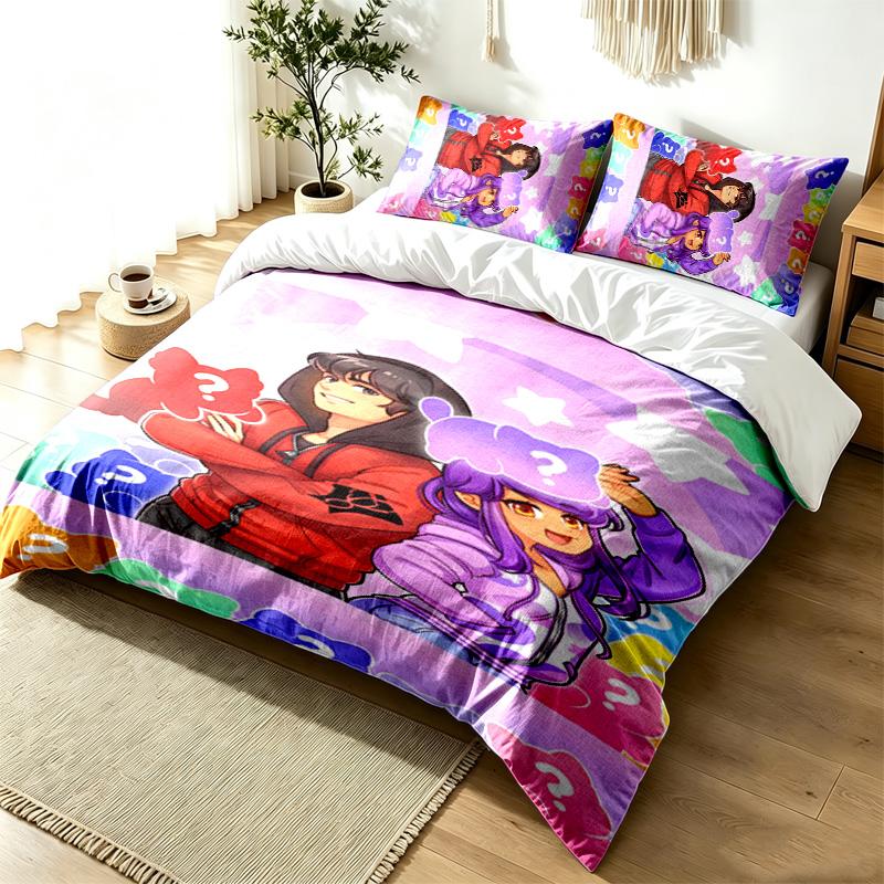 APHMAU 3-teiliges Bettwäsche-Set Einfaches Modernes Bettwäsche-Set Knitterfest Weicher Stoff Ganzjahresnutzung ein perfektes Geschenk