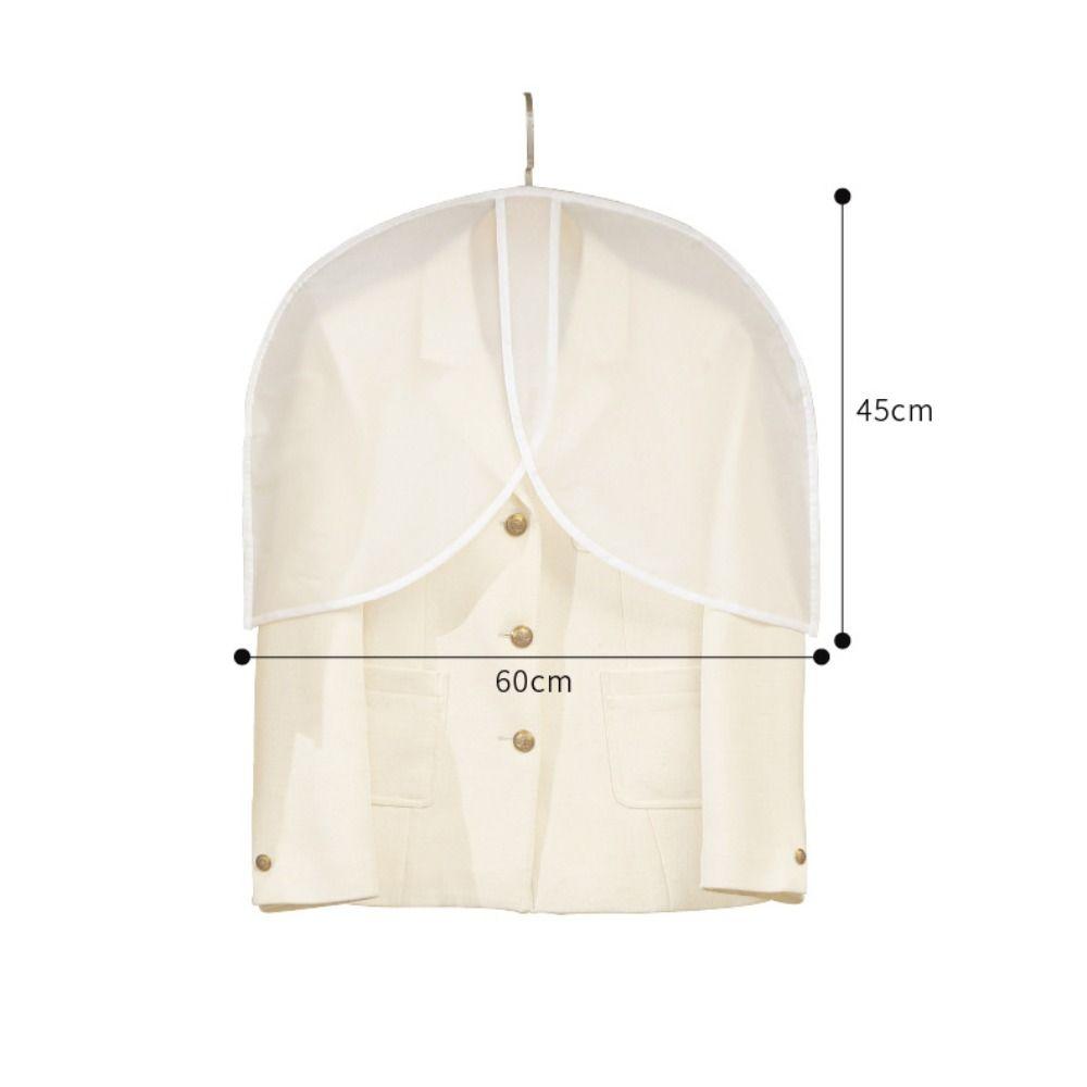 5PCS Hanging Clothes Dust Cover Transparent Clothing Storage Cover New Suit Coat Dust Bag  Home