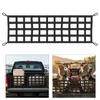 Universal 60X18 Inch TPE Truck Bed Cargo Net with Quick Assembly Kit Suitable for Secure Load Retention On Rough Road