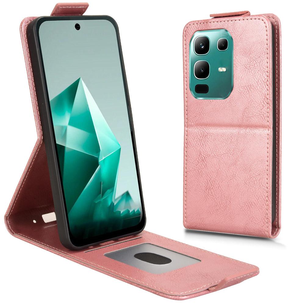 

Для Infinix Note 50x 5G Чохол-підставка Магнітна застібка Вертикальний фліп Шкіряний чохол для телефону з тримачем для карток C