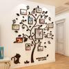 Adesivo Acrilico 3D Albero Specchio Decorazioni Murali DIY Cornice per Foto Foto di Famiglia per Soggiorno Arte Decorazioni per la Casa cornici per foto muro
