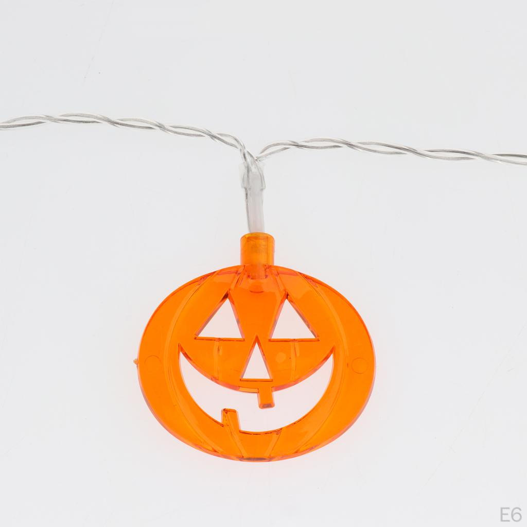 Warm White Pumpkin String Lights Holiday Hanging Decoration Garden Patio Bedroom