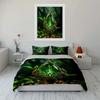 Mystical Green Crystal Decor Set Soft Comfortable Duvet Cover Bedding Set Included 1*Duvet Cover & 2*Pillowcases gift