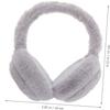 Plush Wireless Headphones, Warm Folding and Portable Computer Fuzzy Headset Women, 5.0 Wireless Earpiece for Autumn and Winter Sport Running