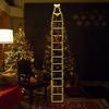 LED Christmas String Lights Santa Claus Decorative Ladder Lights 8 Modes Timer Memory Function Xmas Outdoor Indoor Decorations Waterproof Fairy Lights