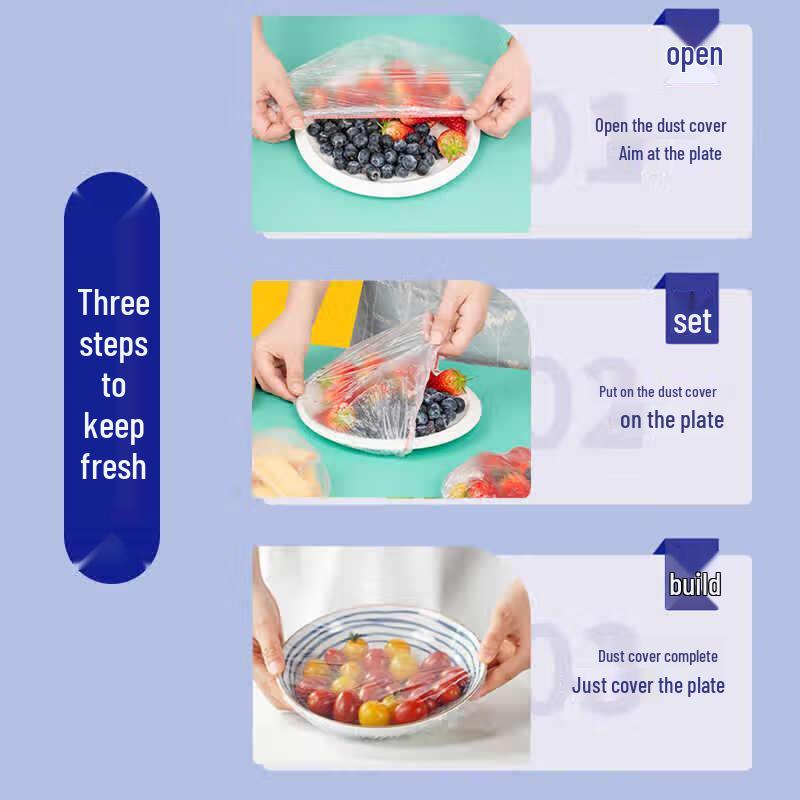 Miaojie Easy-Pull PE Food Covers
