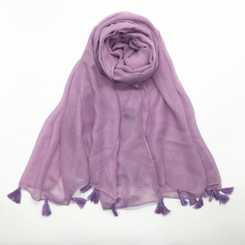 Solid Voile Women Scarf New Summer Girls Tassels Sunscreen Thin Scarves Soft Shawl Foulard Viscose Spring Lady Wrap Shawls