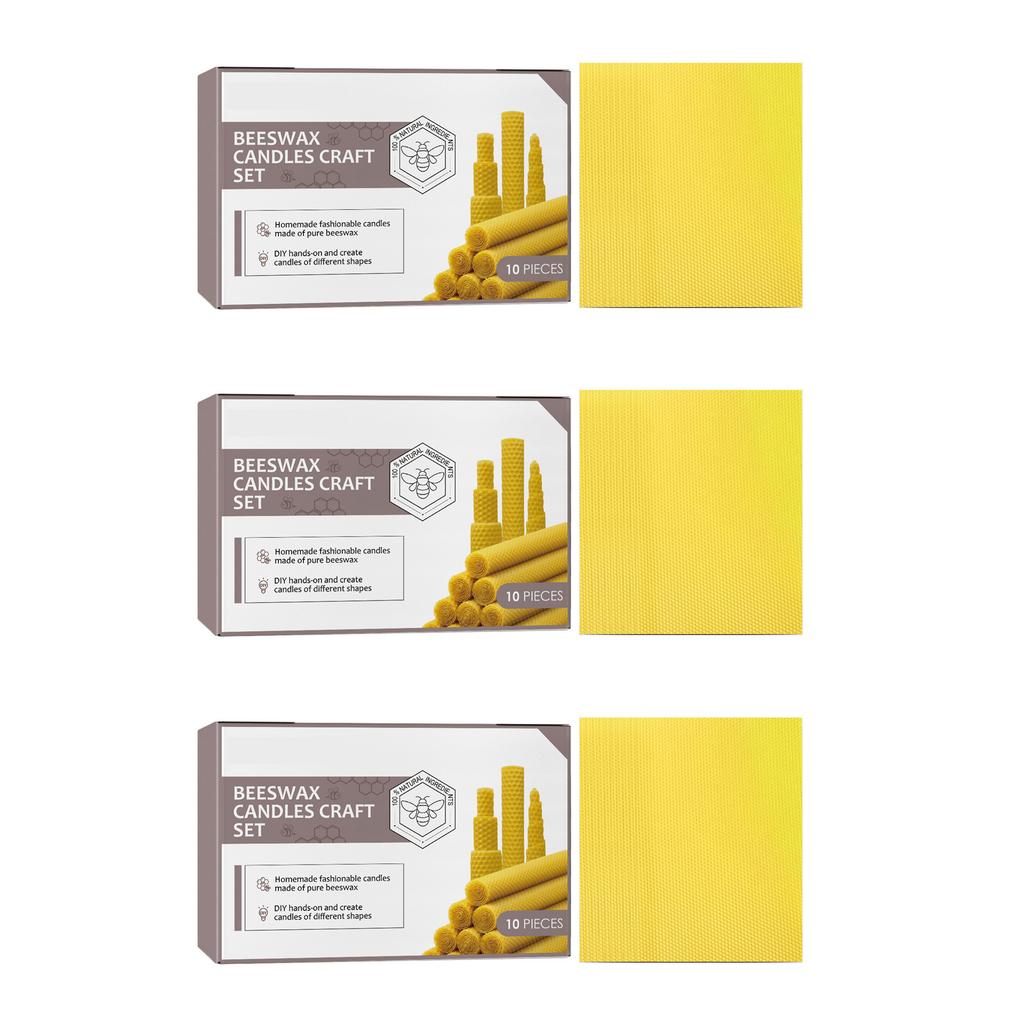 10/30pcs Natural Beeswax Sheets For Candle Making Handmade Diy Candle Rolling Kit Beeswax Foundation Sheets Crafts Decoration