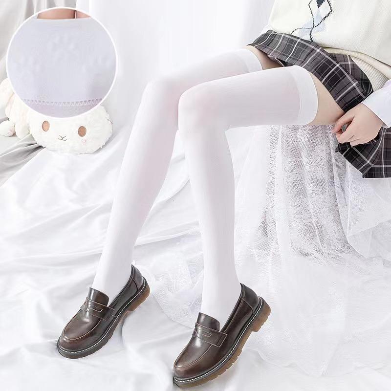 Frühlings- und Herbst-Damen-Tanzsocken Silikon Anti-Rutsch-Strümpfe Oberschenkelhoch Über Knie Socken Lange Baumwollstrümpfe Medias