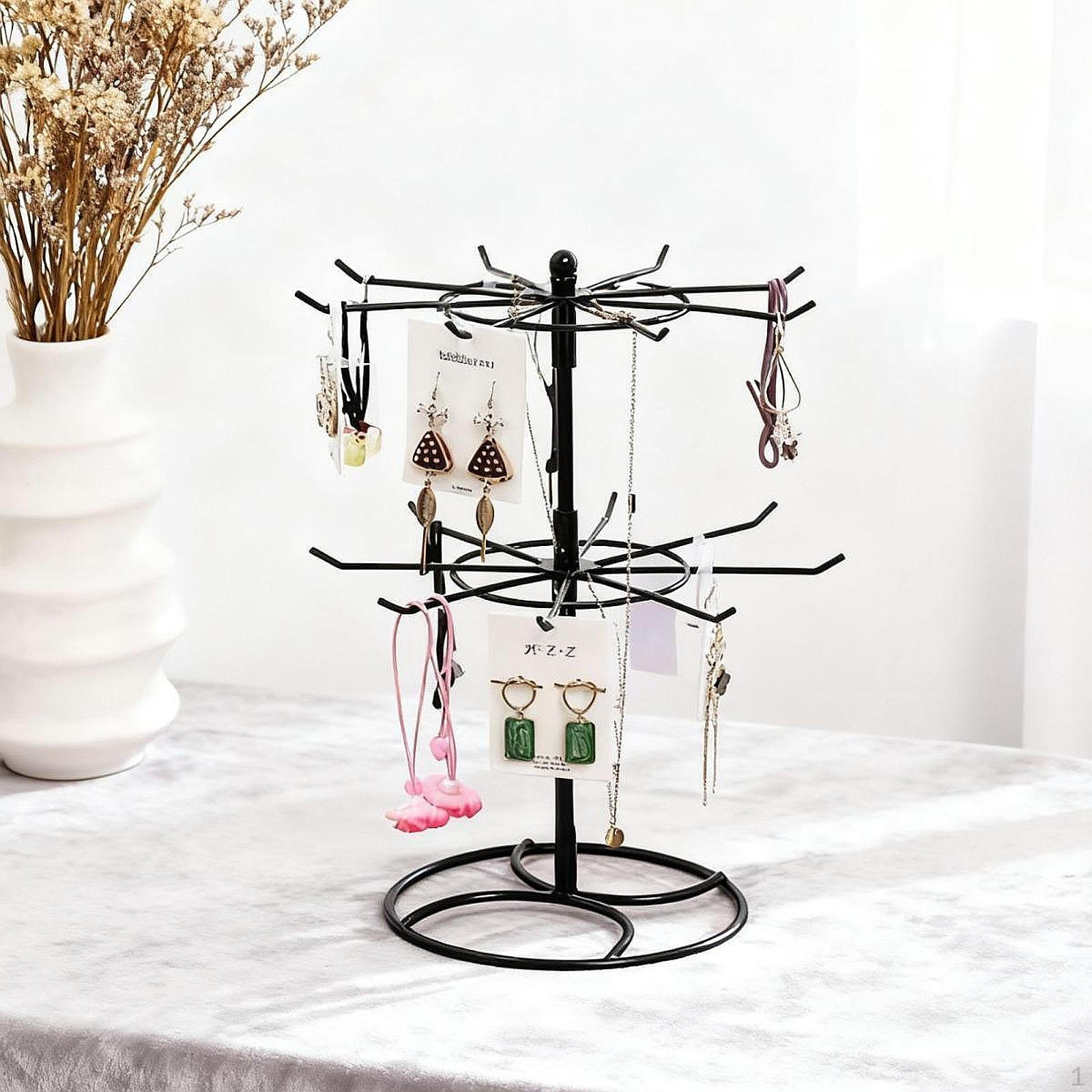 

Подставка-держатель для браслетов, Домашнее хранение и организация, Вешалка для ювелирных изделий, Дисплей для серег для чёрный