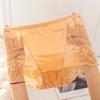 Große Größe Damen Frühling und Sommer Hohlspitze Bequem Weich Ohne Spuren Hohe Taille Bauch Dreieck Slips